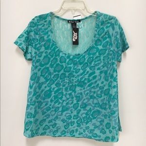 PLANET GOLD leopard print top